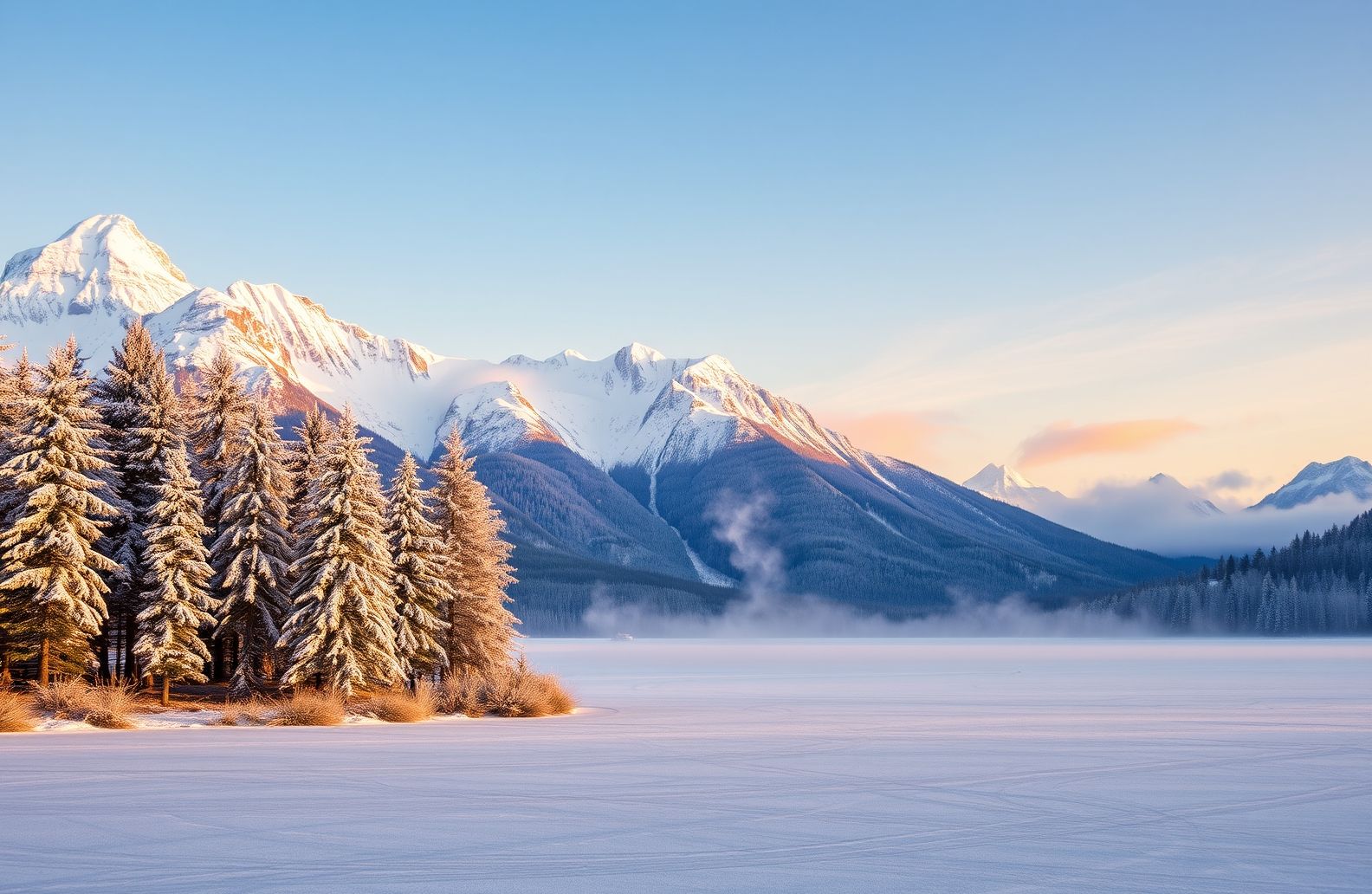 Winter Mountain Wallpaper