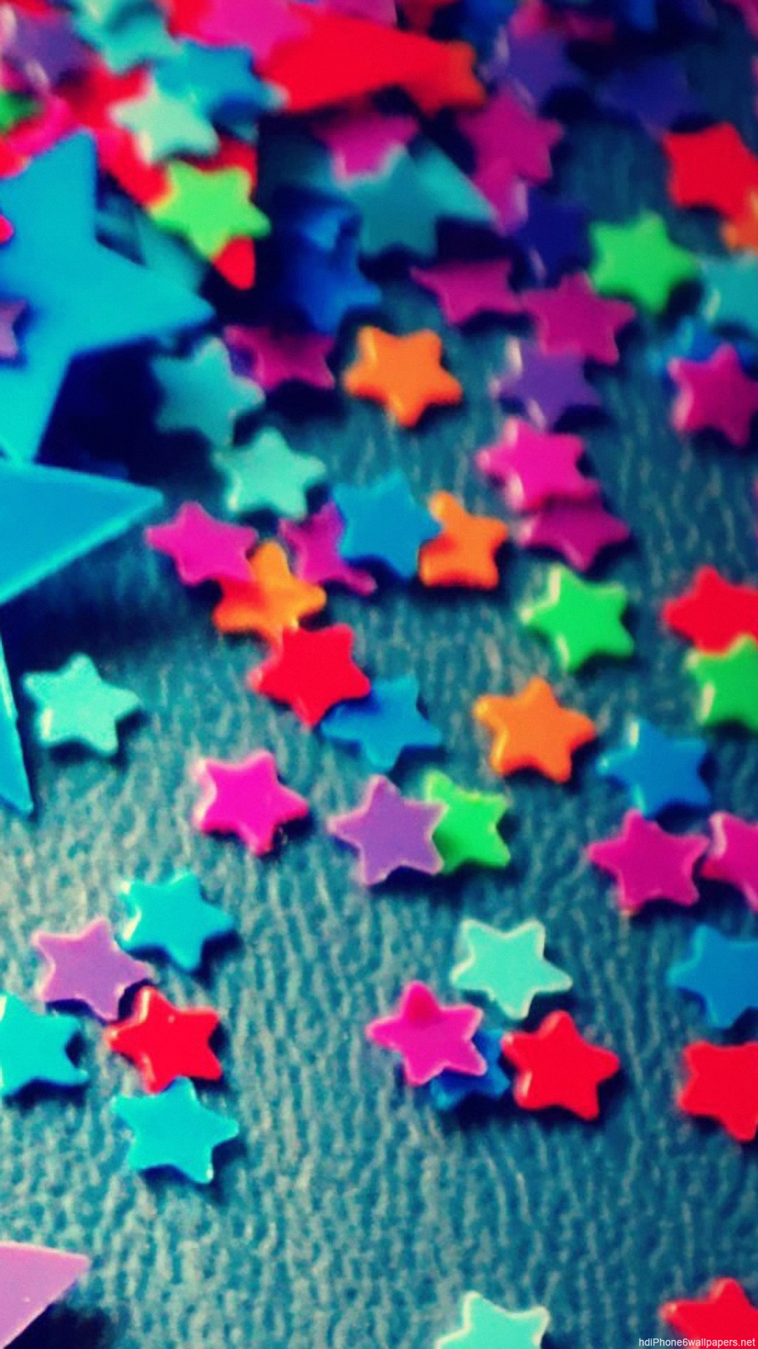 Colorful Star iPhone Wallpaper HD Love Plus Background