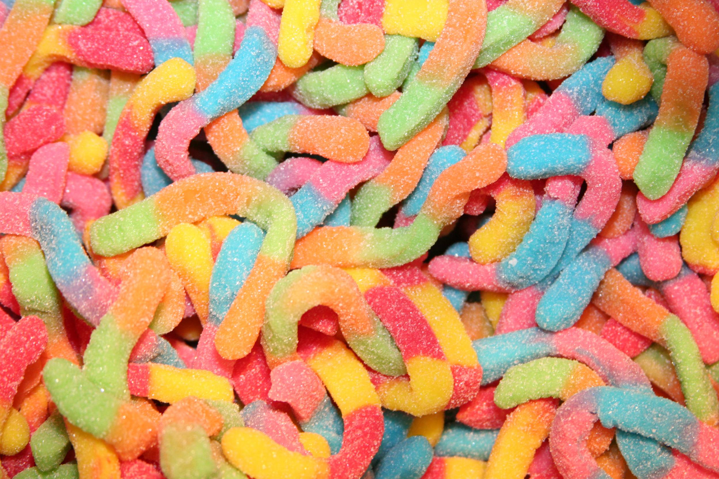 Candy Worms Wallpaper Background