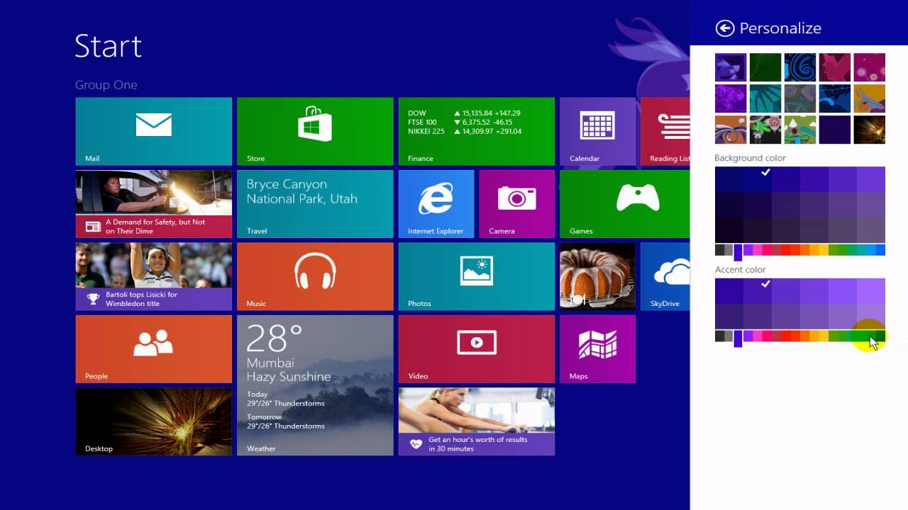 How To Change Windows Start Screen Background Wallpaper Image