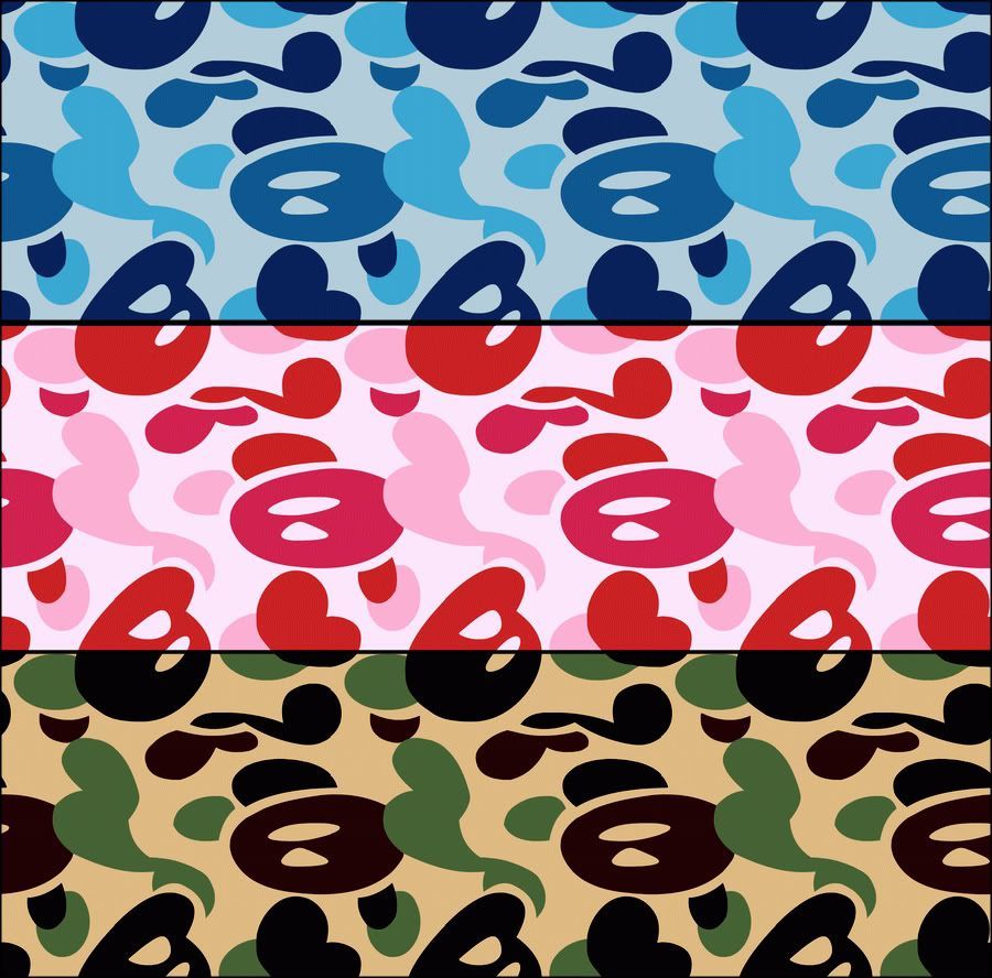 Yellow Bape Camo Wallpaper On