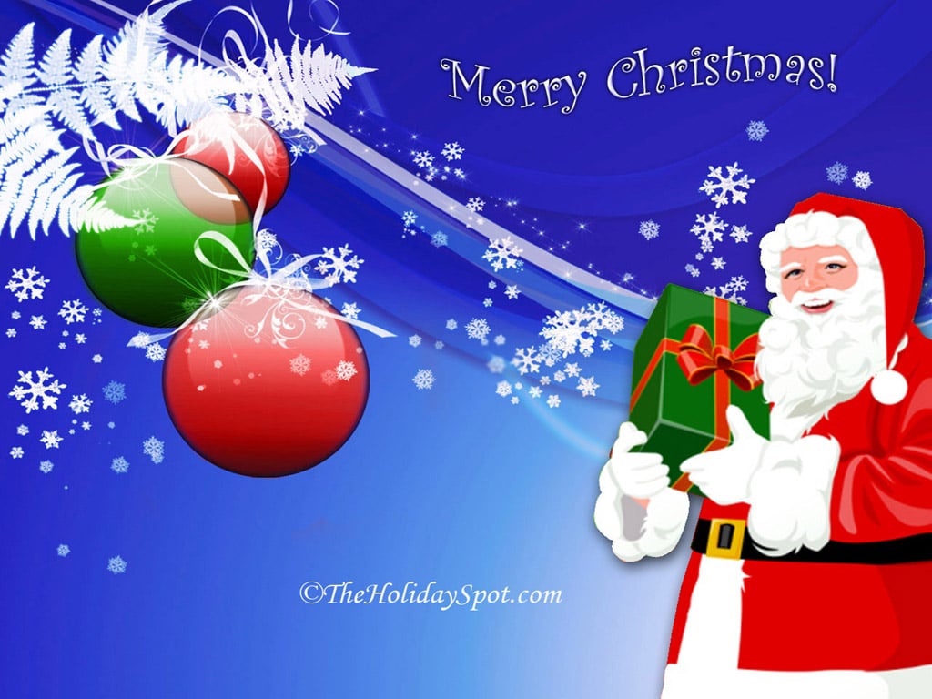 Christmas Wallpapers   Santa with Gifts