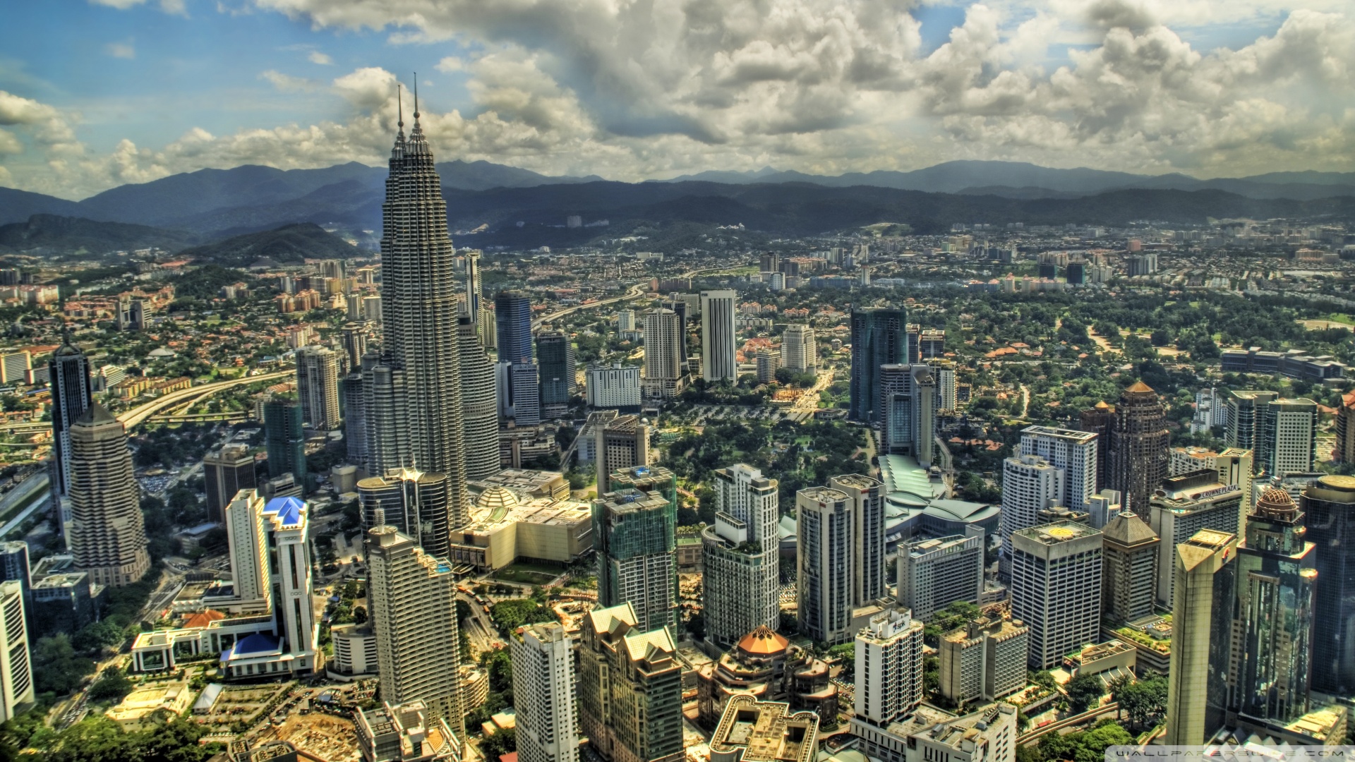 Kuala Lumpur From The Air Wallpaper