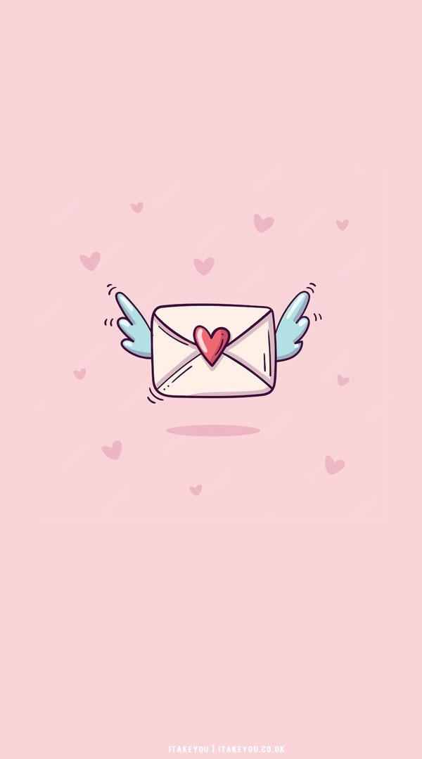 Cute Valentine S Day Wallpaper Ideas Flying Love Letter I