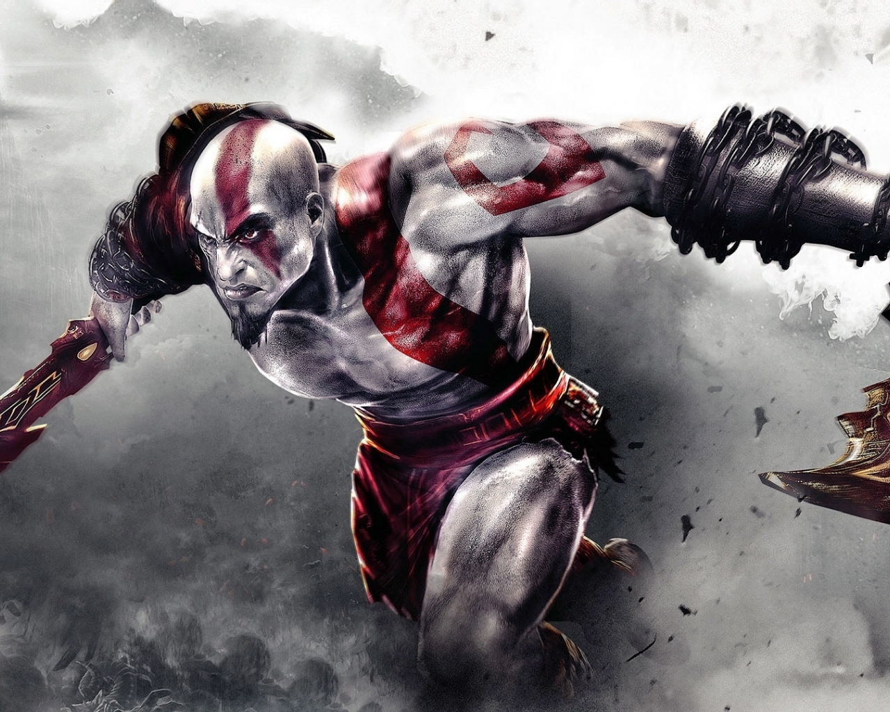Kratos In God Of War Game Wallpaper Games