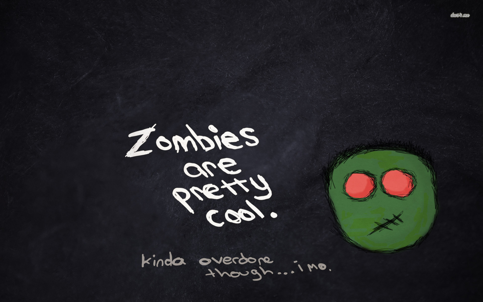 Zombies Are Pretty Cool Wallpaper Digital Art