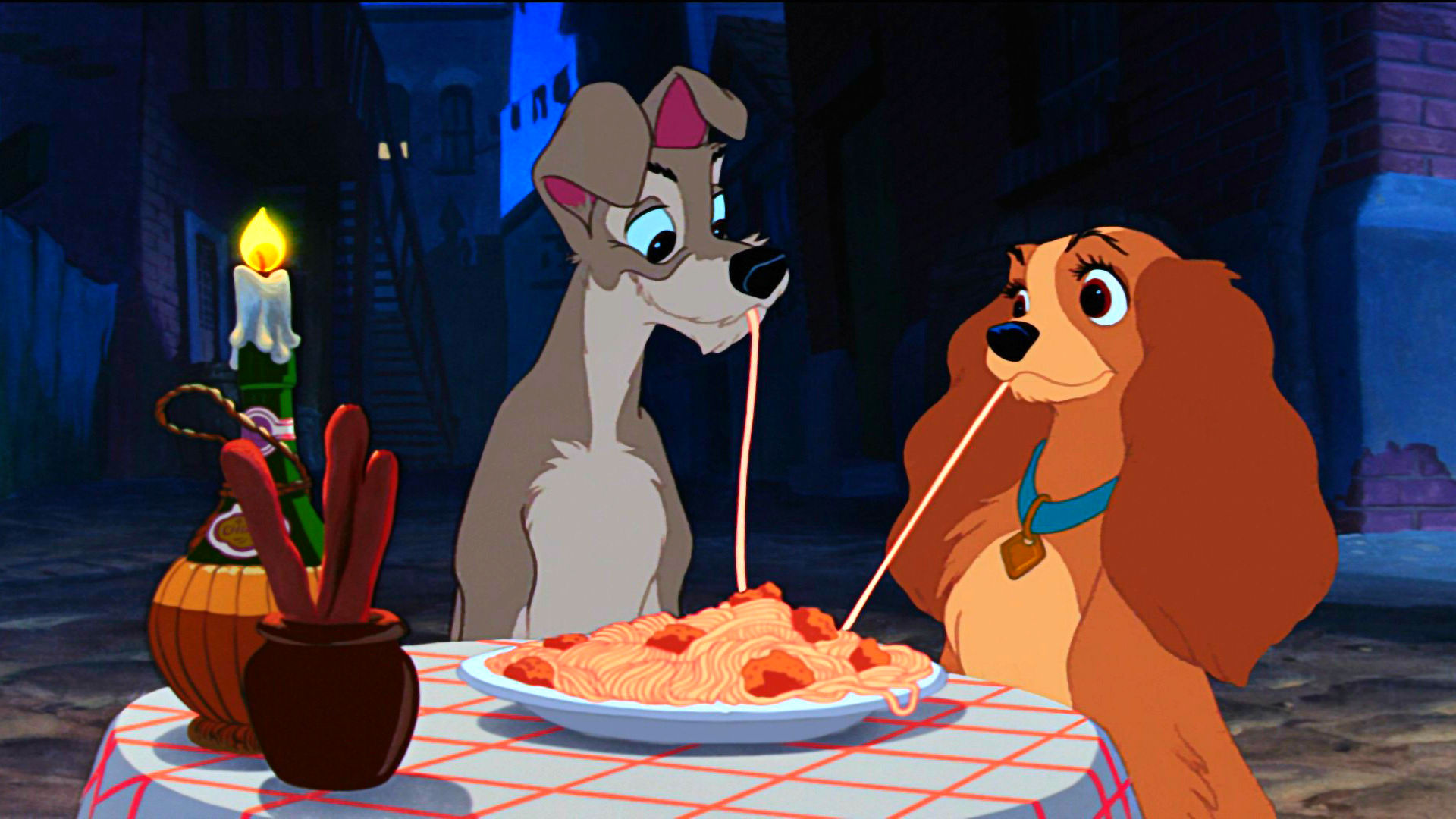 Lady And The Tramp Disney Fe Wallpaper Background