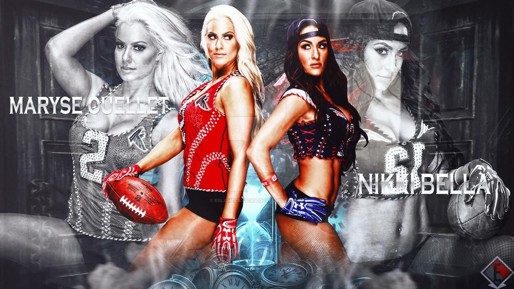 New Wallpaper For Nikki Bella And Maryse By Eslamelastora On