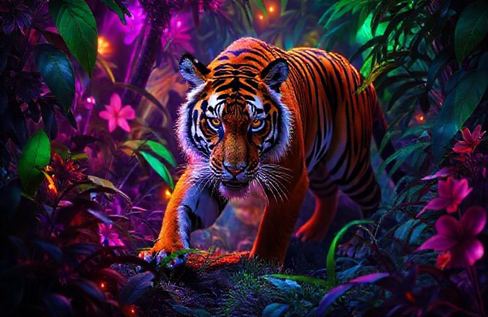 Neon Animal Wallpaper