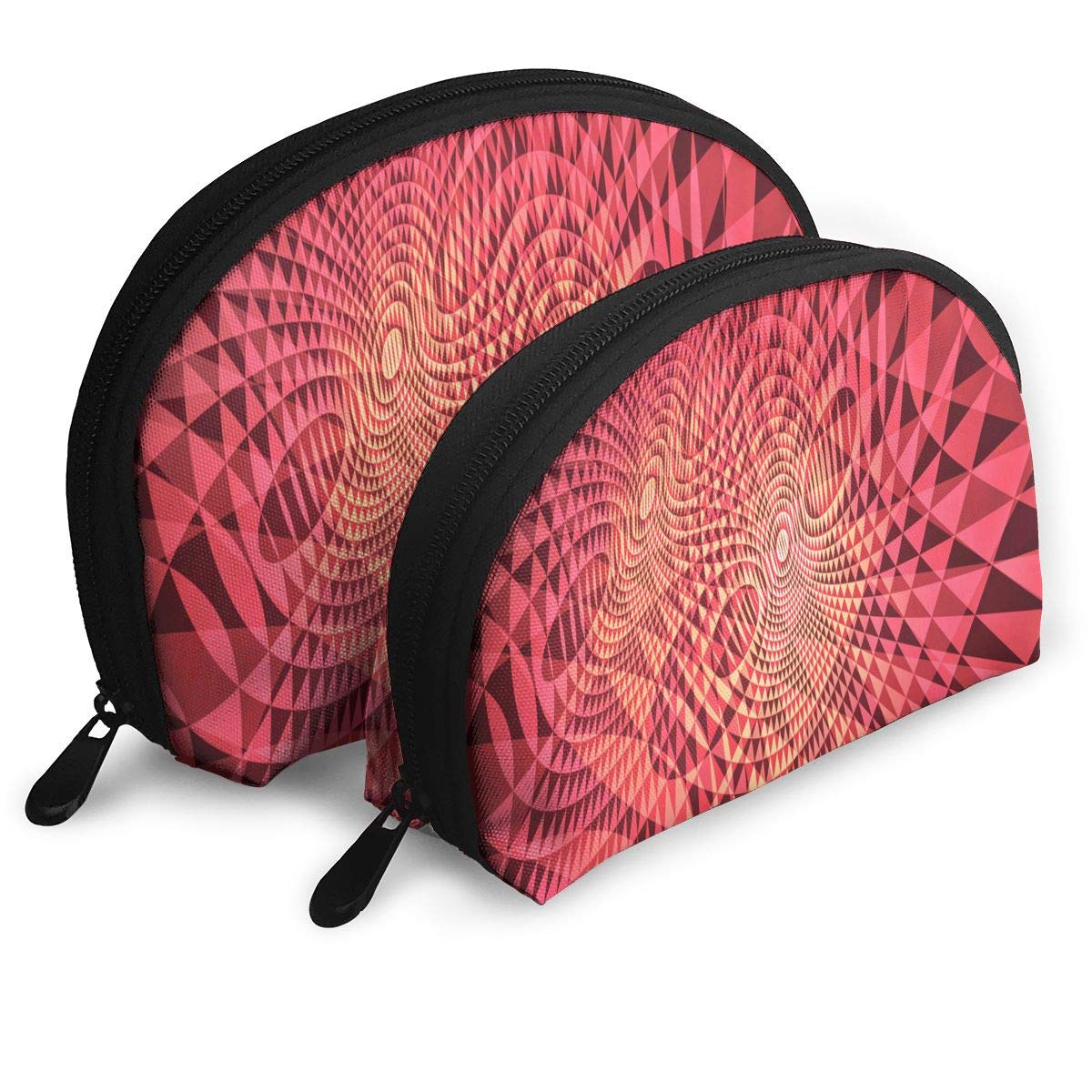 Amazon Makeup Bag Red Wallpaper Portable Shell Cosmetic Bags