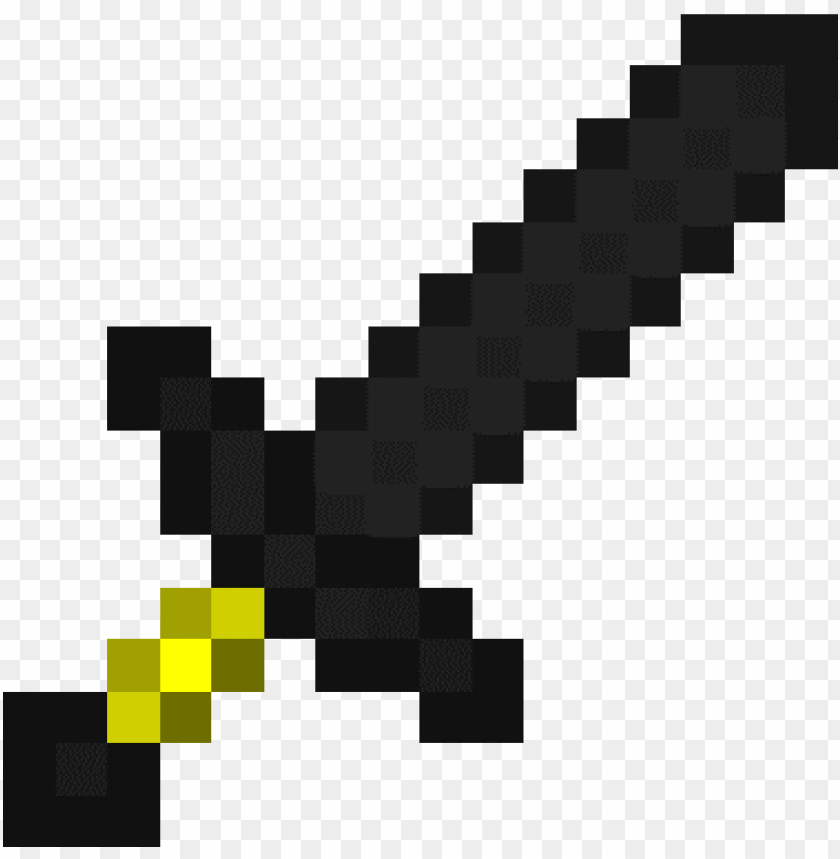 Sword Of Ender Obsidian In Minecraft Png Image With