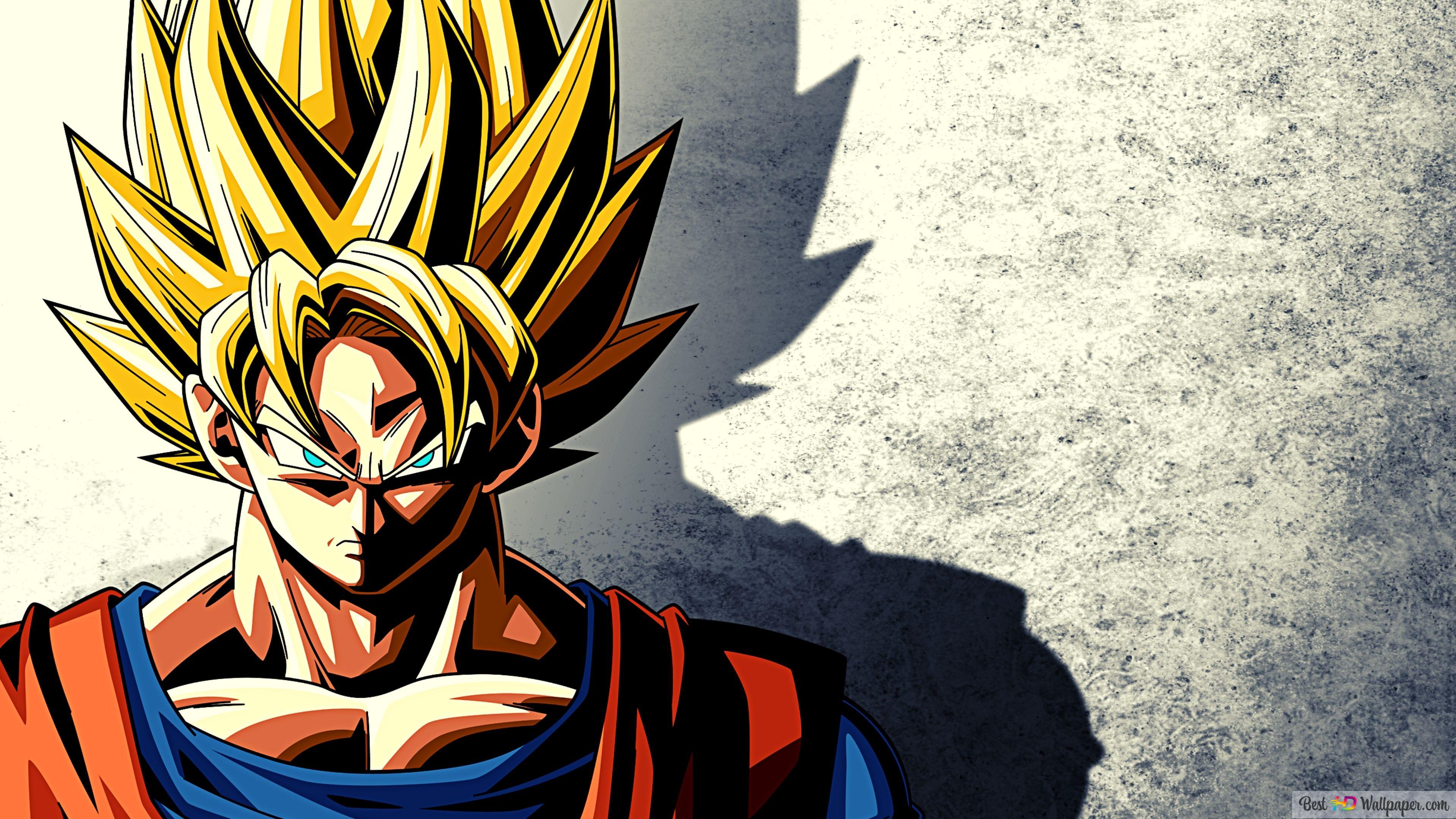 Goku Super Saiyan Close-up Portrait