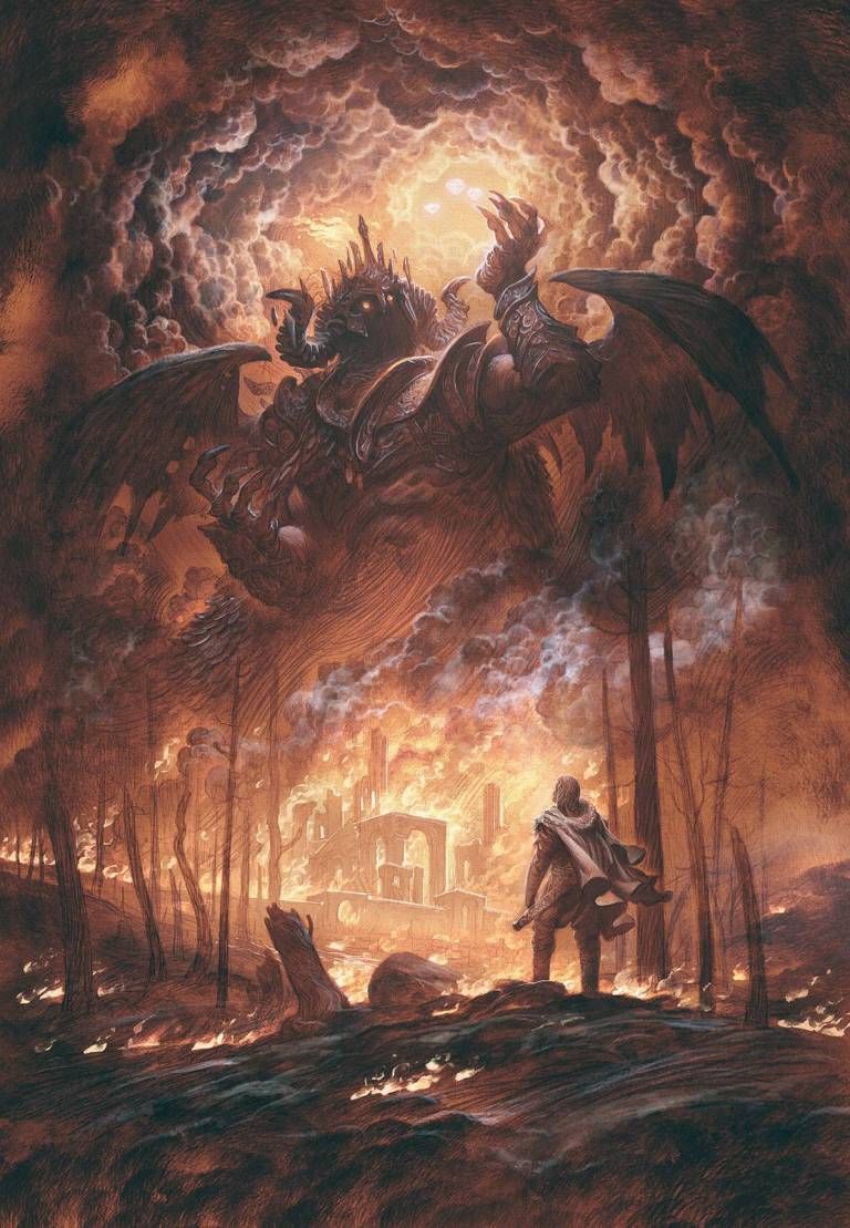 Morgoth Fantasy Artwork Creatures Tolkien Art