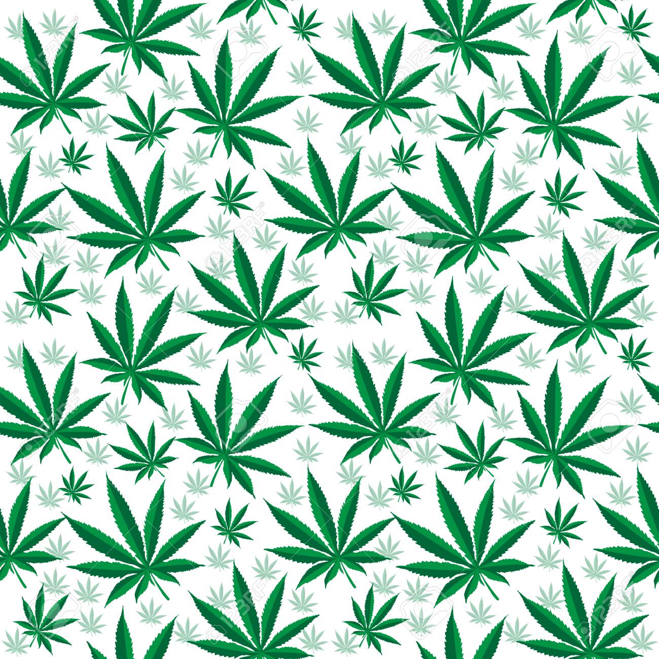 Medical Cannabis Seamless Texture Hemp Background Wallpaper