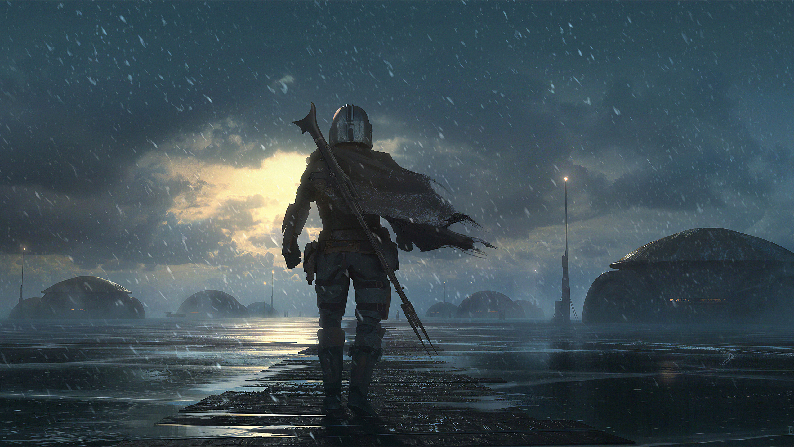 The Mandalorian 4kart 1440p Resolution HD 4k Wallpaper