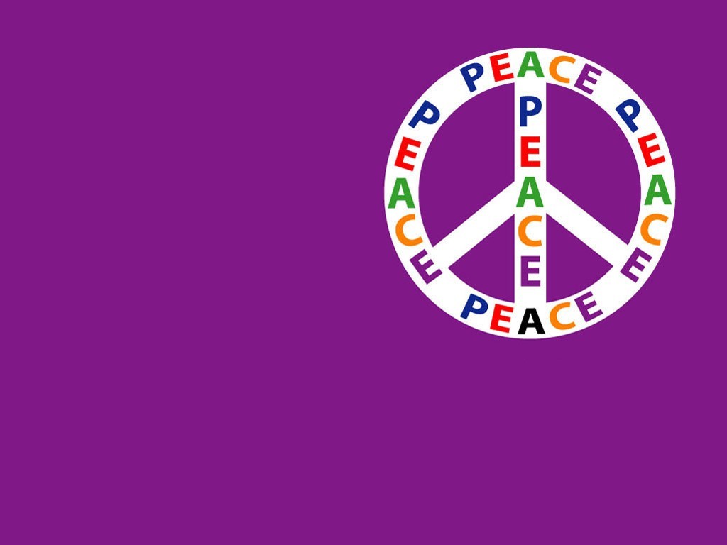 Multicultural Peace Sign Ppt Background For Your