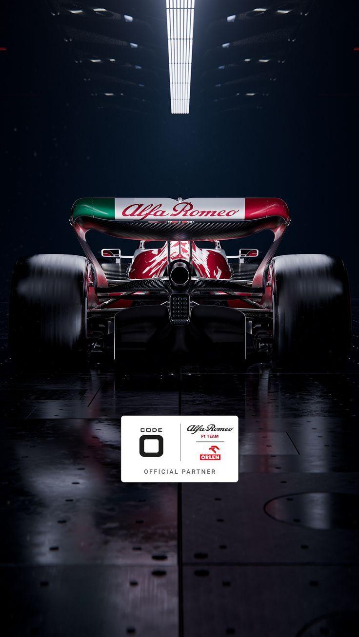 iPhone wallpaper Alfa Romeo F1 Team Orlen C42 car Romeo Alfa