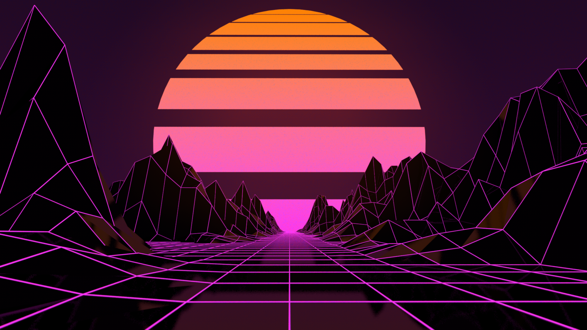 It S Cliche But I Tried My Hand At Making An Outrun Sunset R