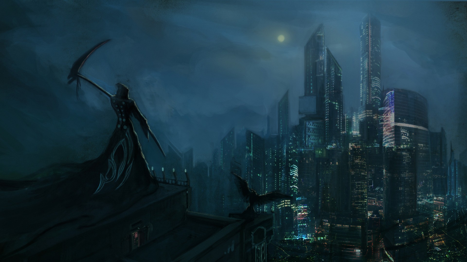 Tweet Fantasy City Death Grim Reaper Resolution