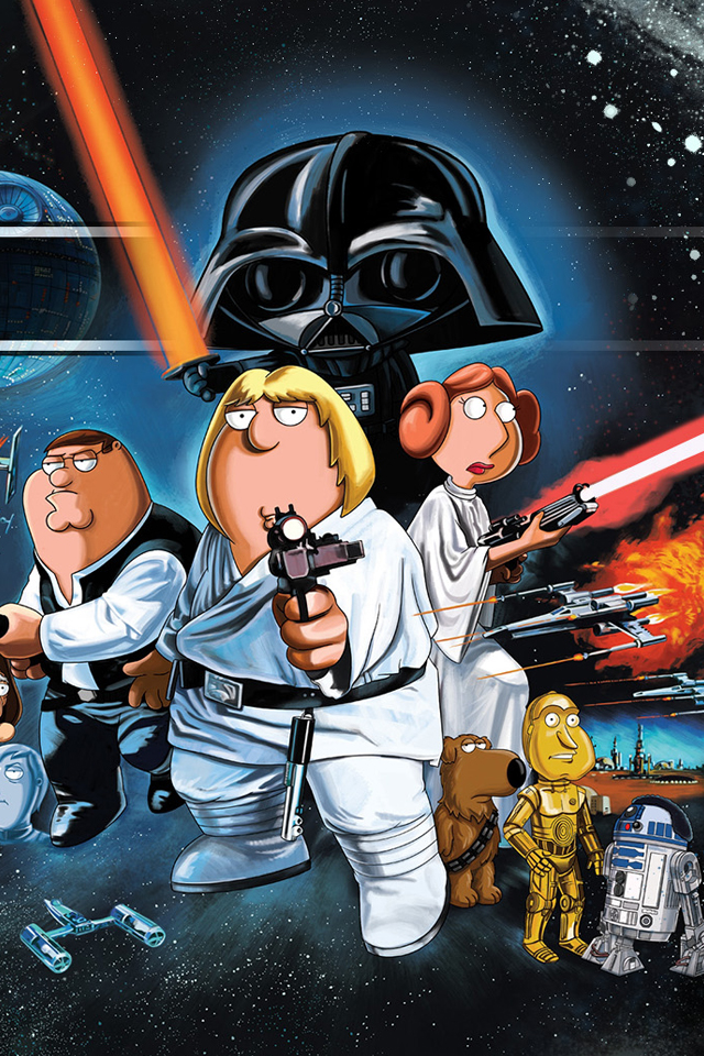 Family Guy Star Wars iPhone Wallpaper