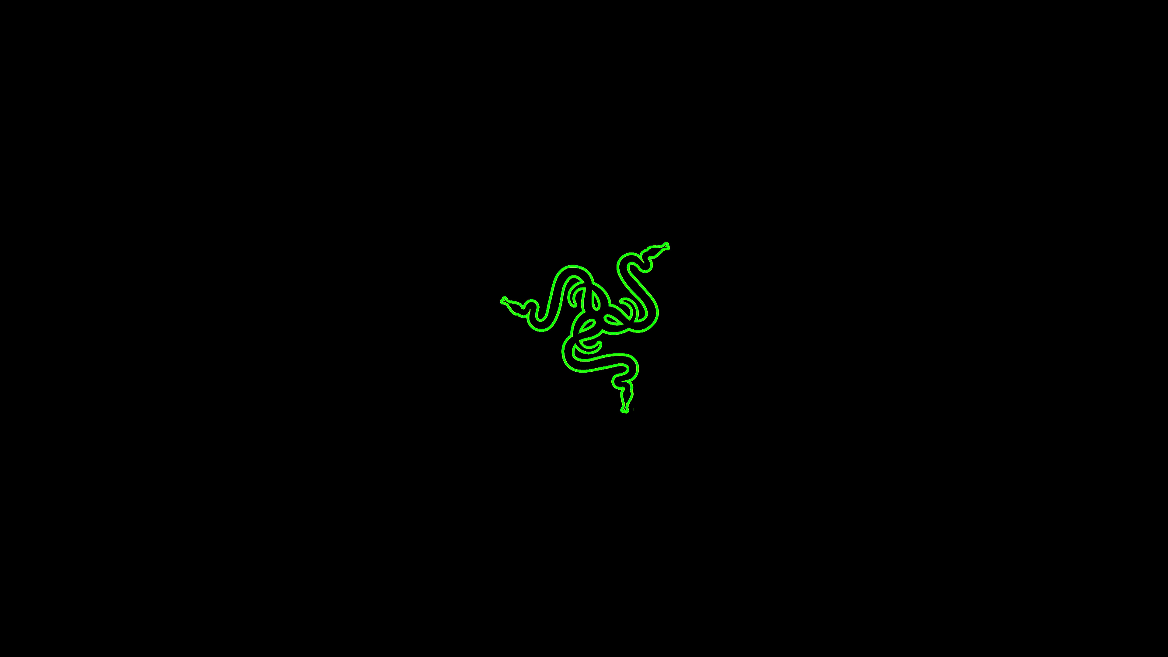 Razer Logo Dark 4k Wallpaper HD Computer