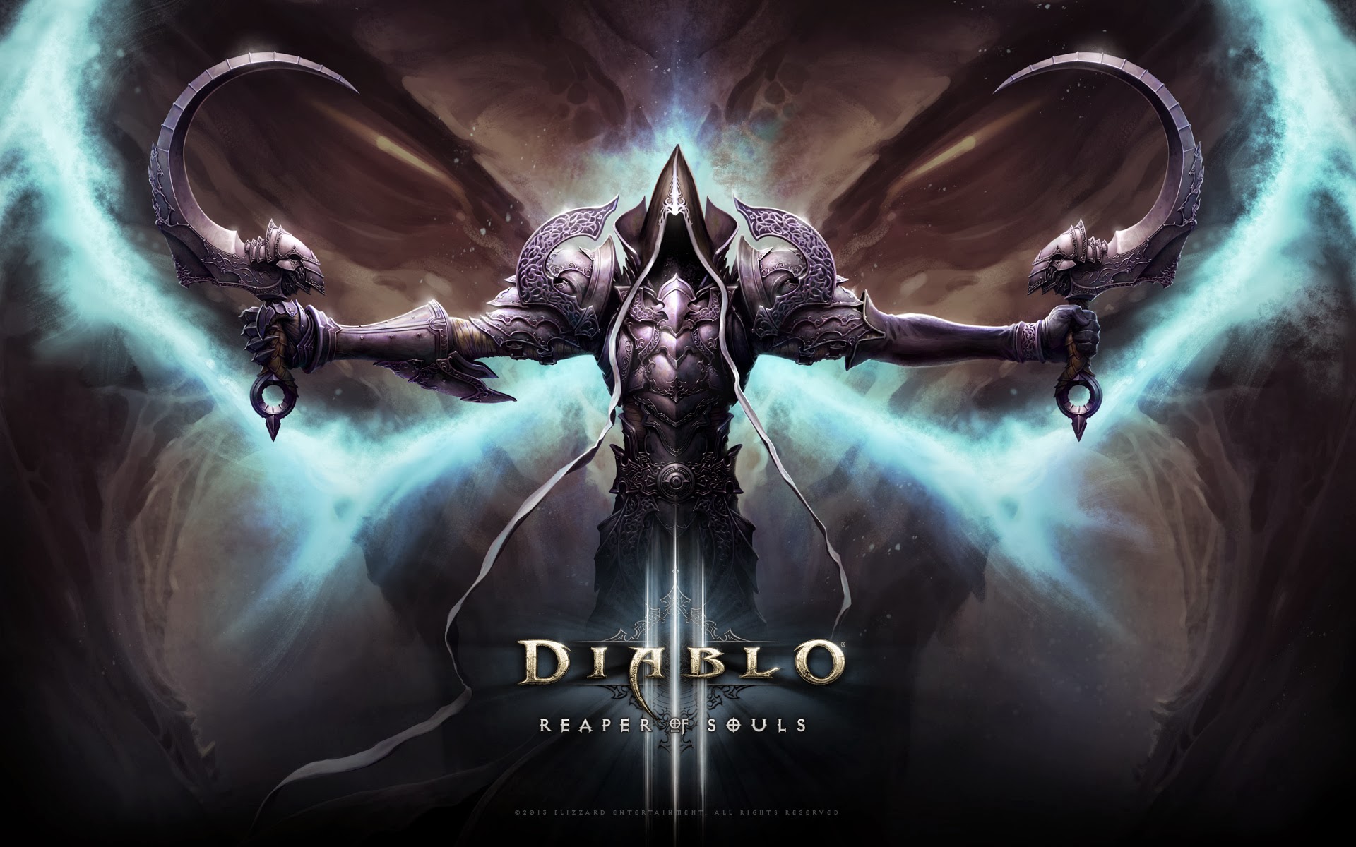 Diablo Reaper Of Souls Game Wallpaper HD Weapon Wings Armor