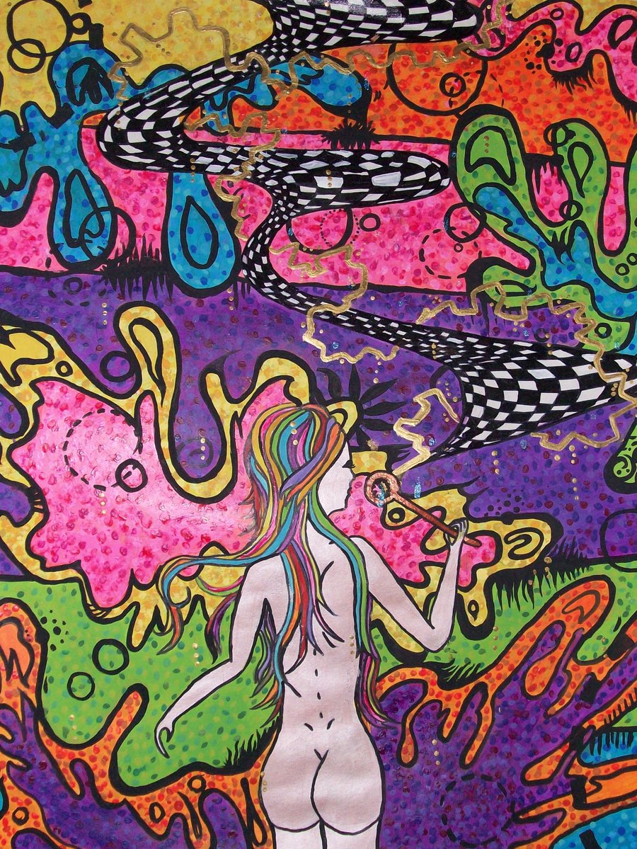Trippy Acid Trip Art HD Wallpaper