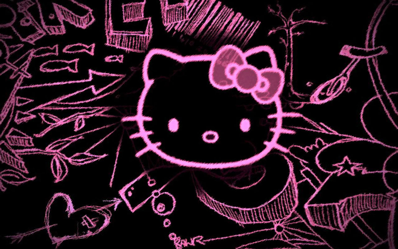 Emo Hello Kitty Wallpaper wallpaper Emo Hello Kitty Wallpaper hd