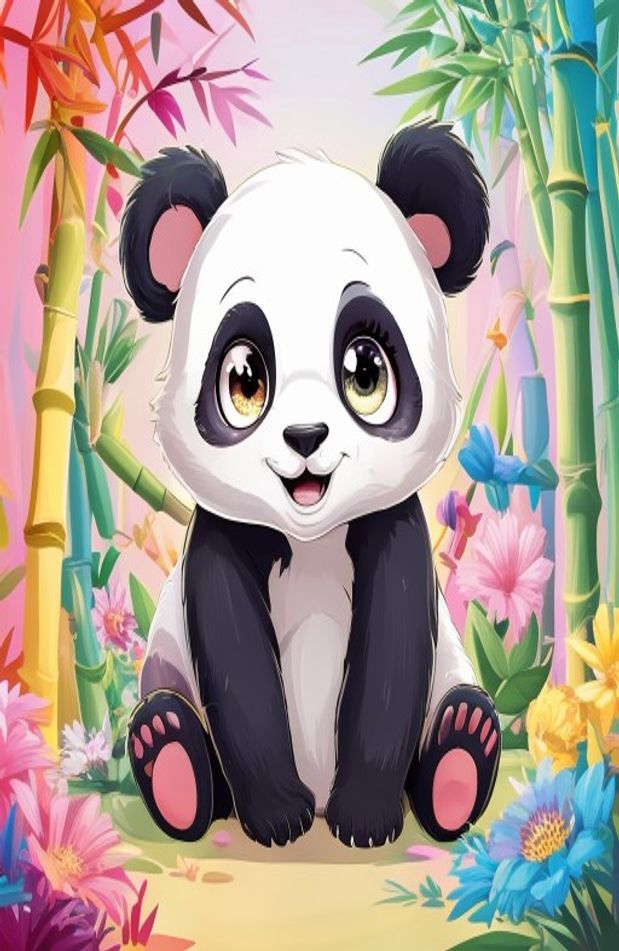Cute Anime Panda Wallpaper