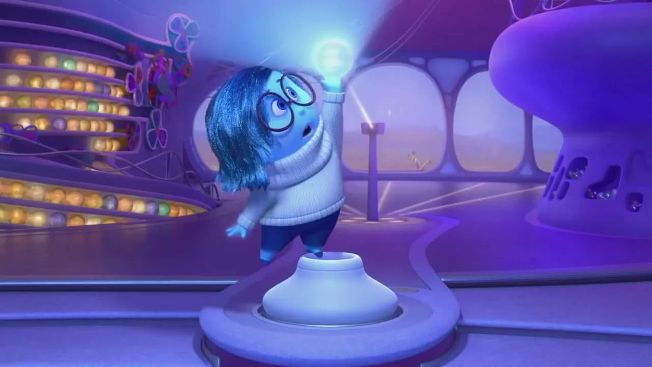 Sadness Inside Out Disney Wallpaper