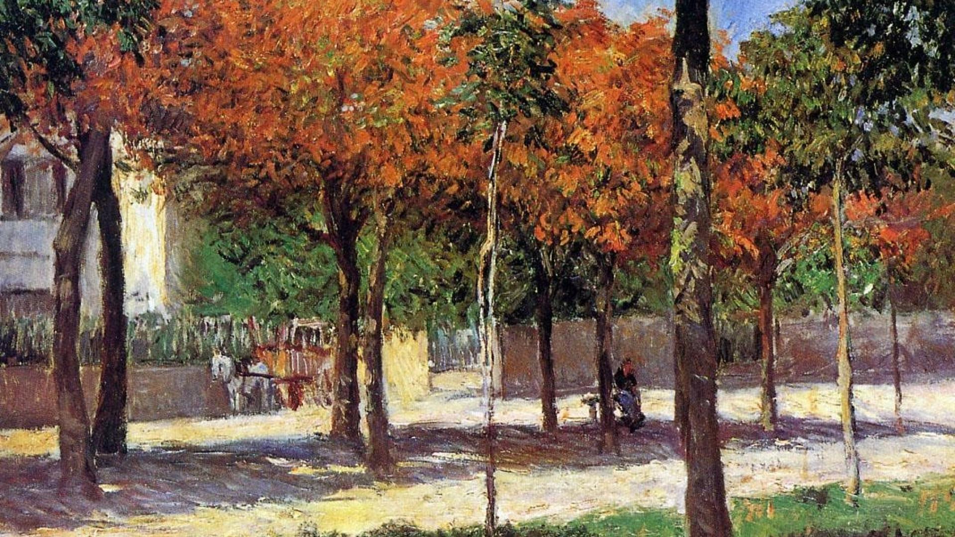 French Parks Traditional Art Gustave Caillebotte Impressionism