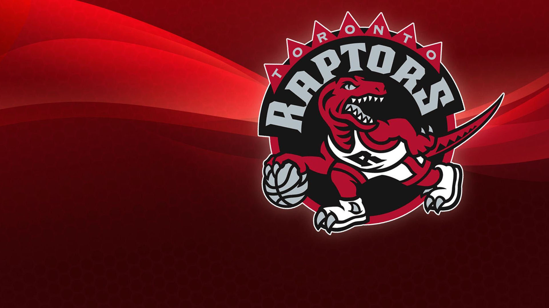 Nba Toronto Raptors Red Background Logo Wallpaper On