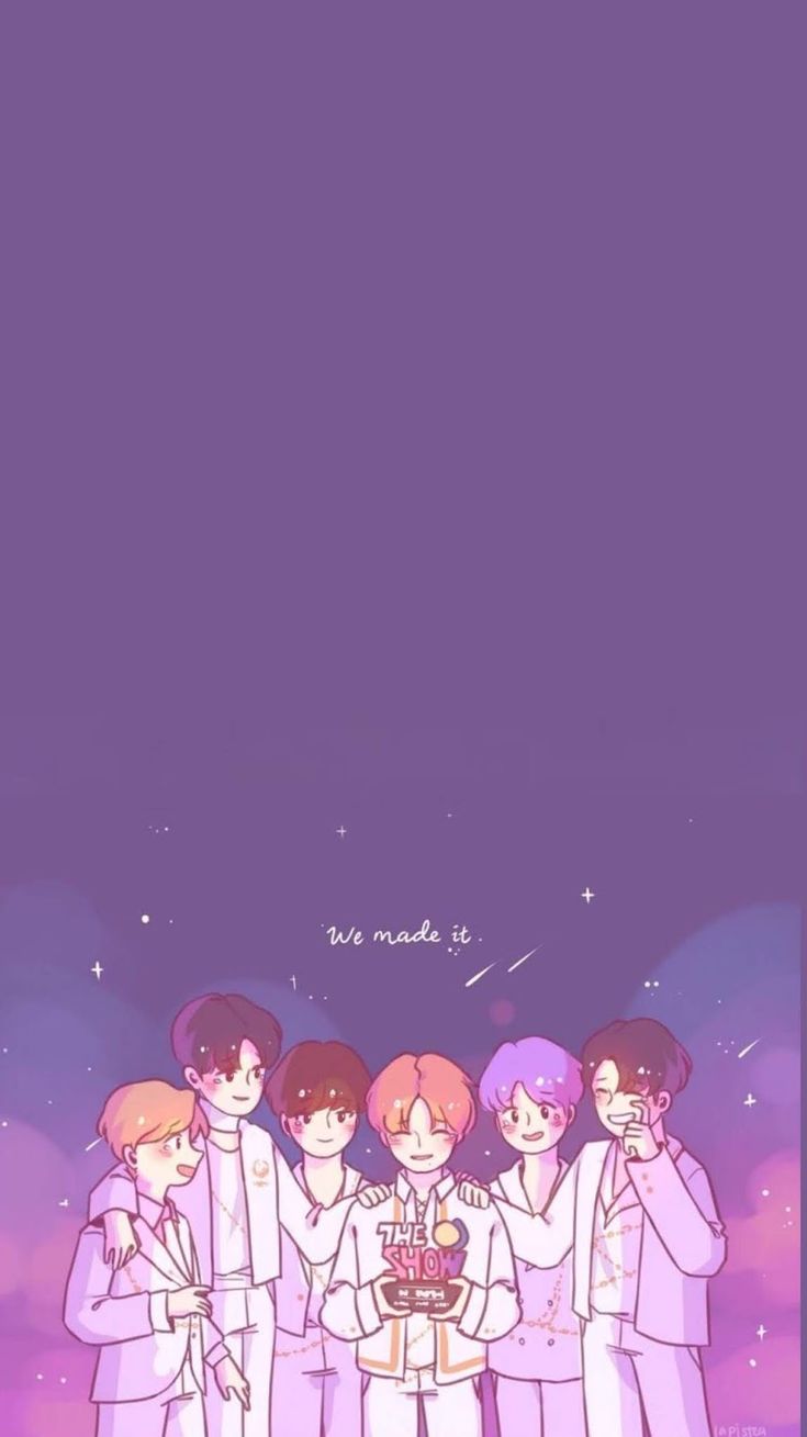 Bts Anime Wallpaper On