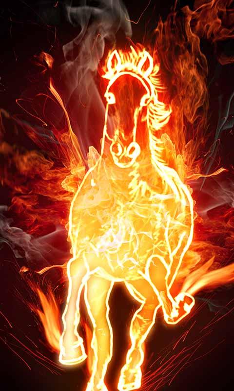 Fire Horse Live Wallpaper Screenshot