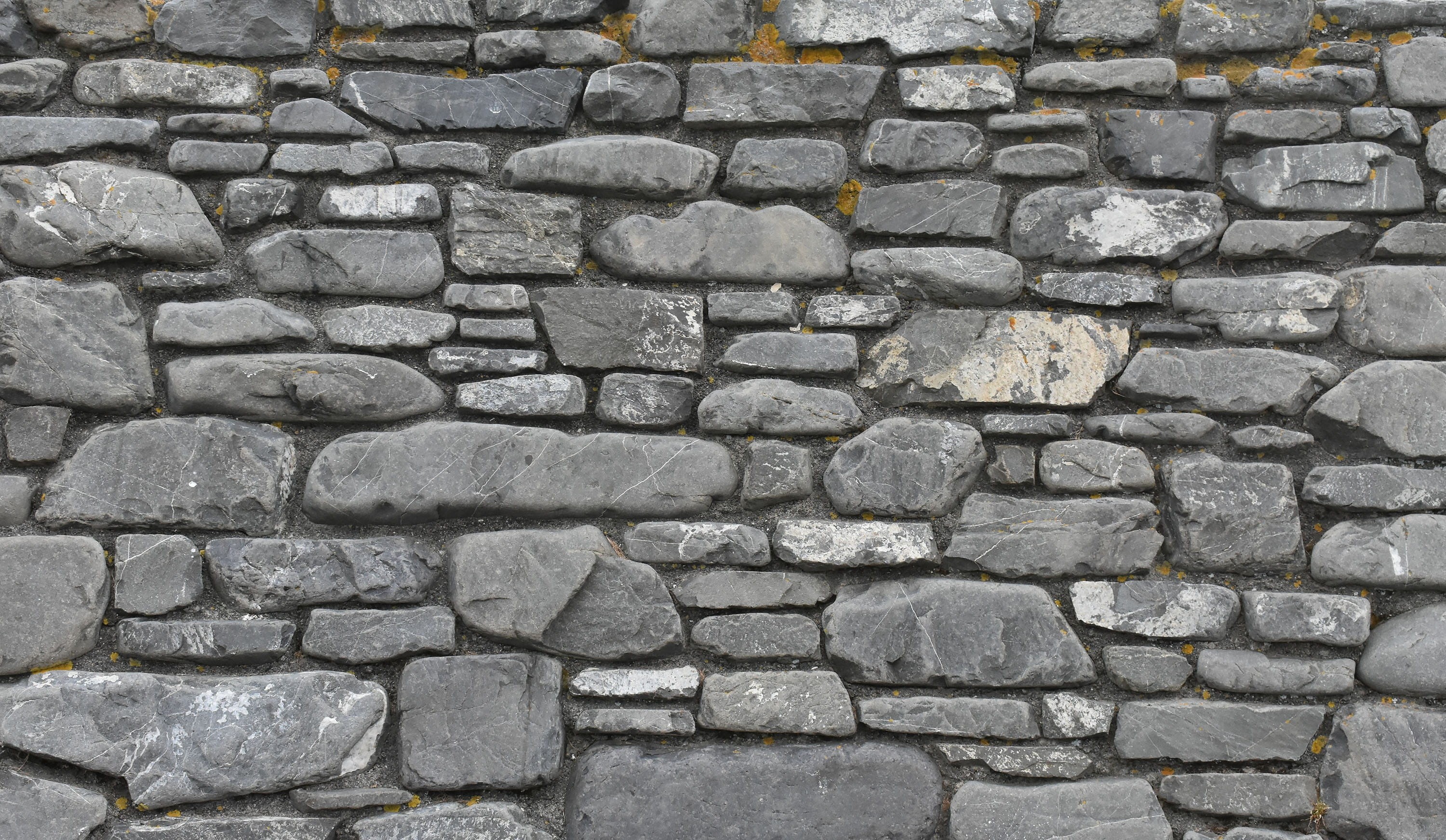 Outdoors Pattern Gray Brick Wall Building Stone Material Rough Texture Wallpaper