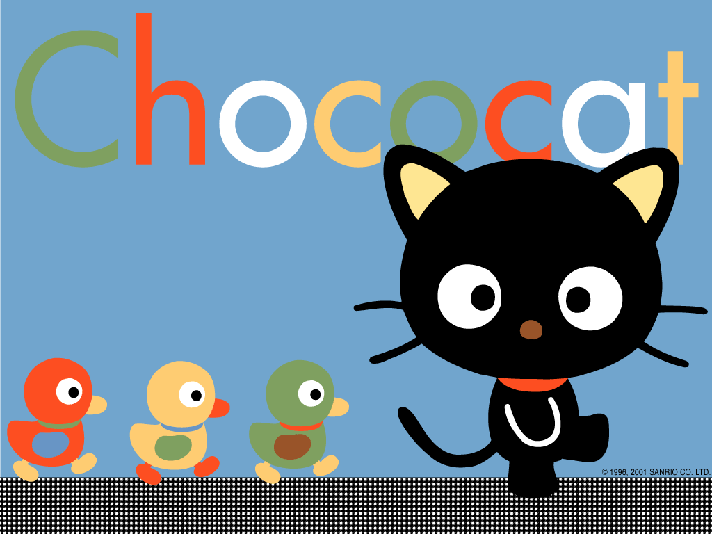 Chococat And Duckies Wallpaper