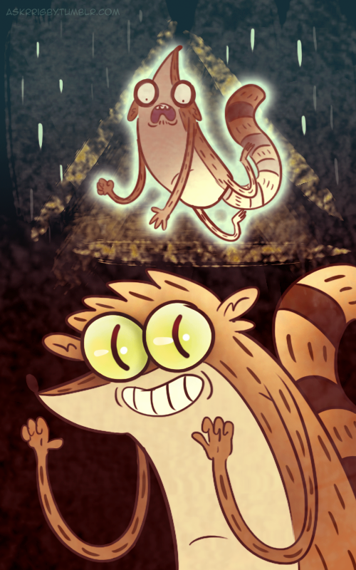 Bill Cipher Takes Rigby By Krissalty