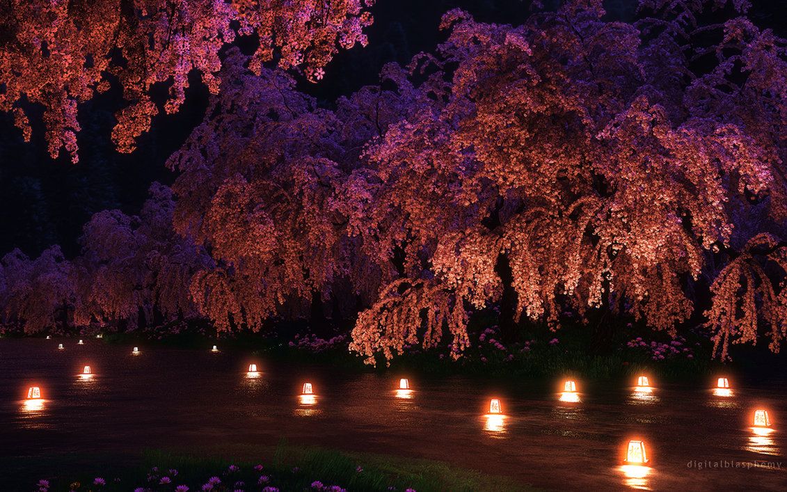 Sakura Night By Dblasphemy Pink Lights