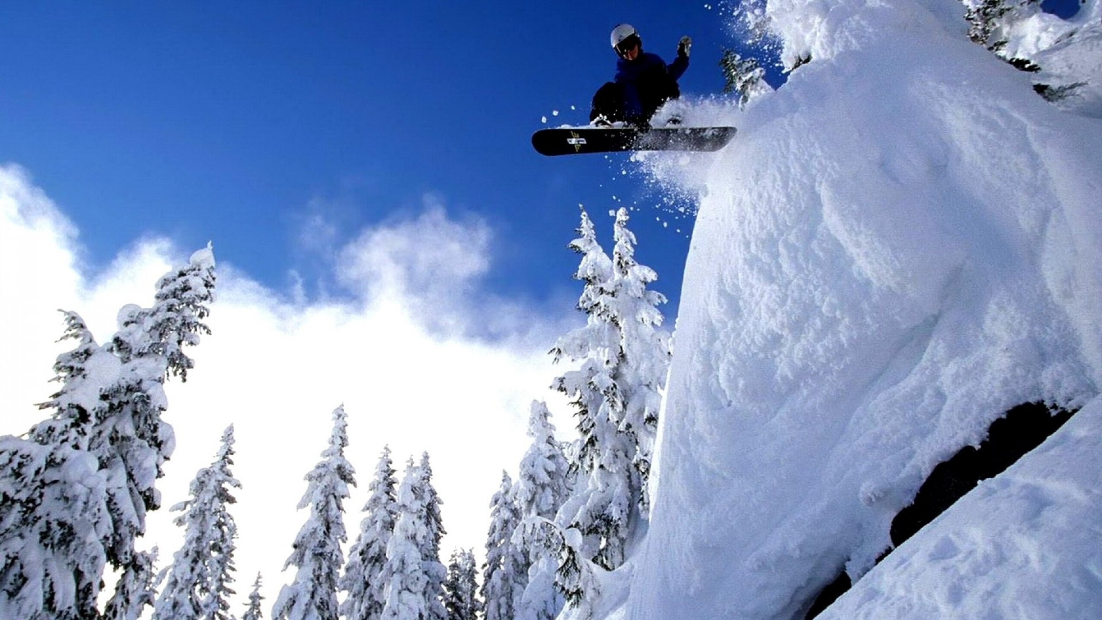 Wallpaper 3840x2160 Snowboarding Sport Snow Jump 4K Ultra HD HD