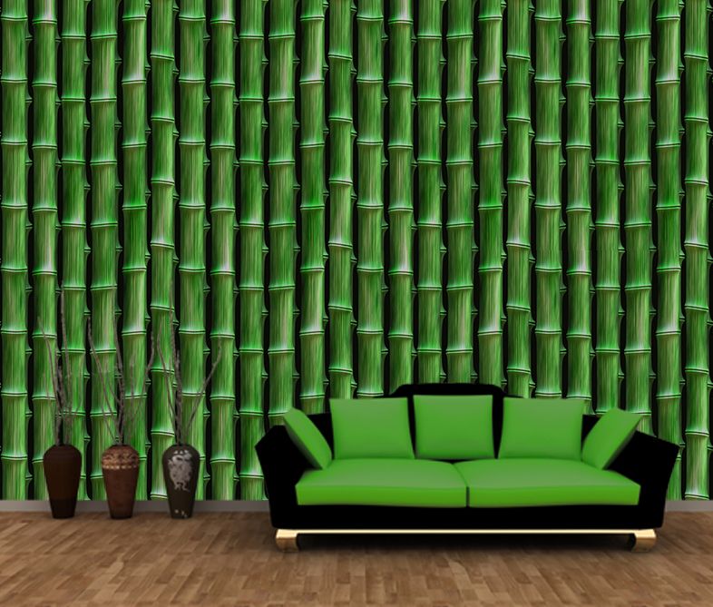 Jungle Bamboo Forest Wall Mural Deco Photo Wallpaper Poster Art