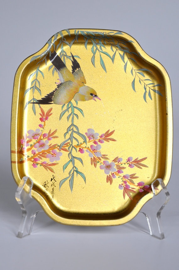 Gold Chinoiserie Tray