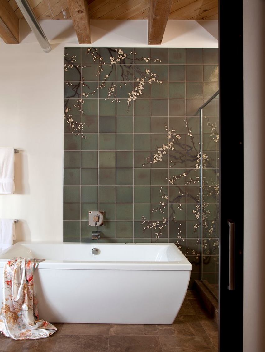 50 Cherry Blossom Bathroom Wallpaper, Cherry Blossom Bathroom Ideas