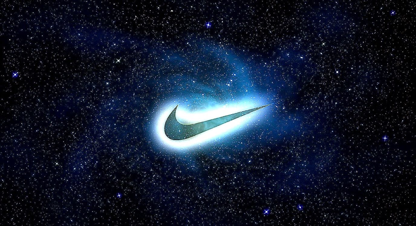Galaxy Nike Logo Wallpaper