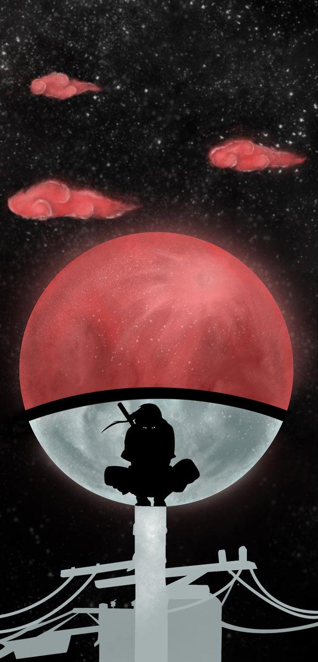 Itachi Fan Art I Made For My Phone Wallpaper First Time Sharing