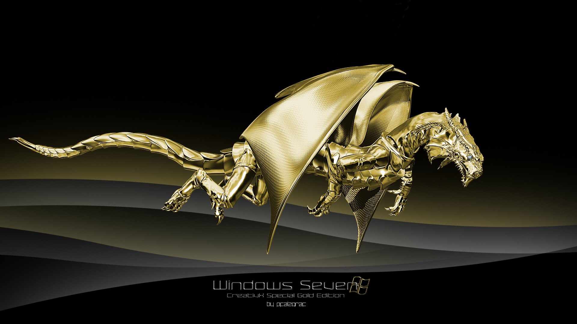 Gold Dragon Wallpaper