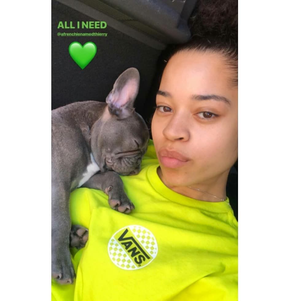 Ella Mai And Her Dog Afrenchienamedthierry In