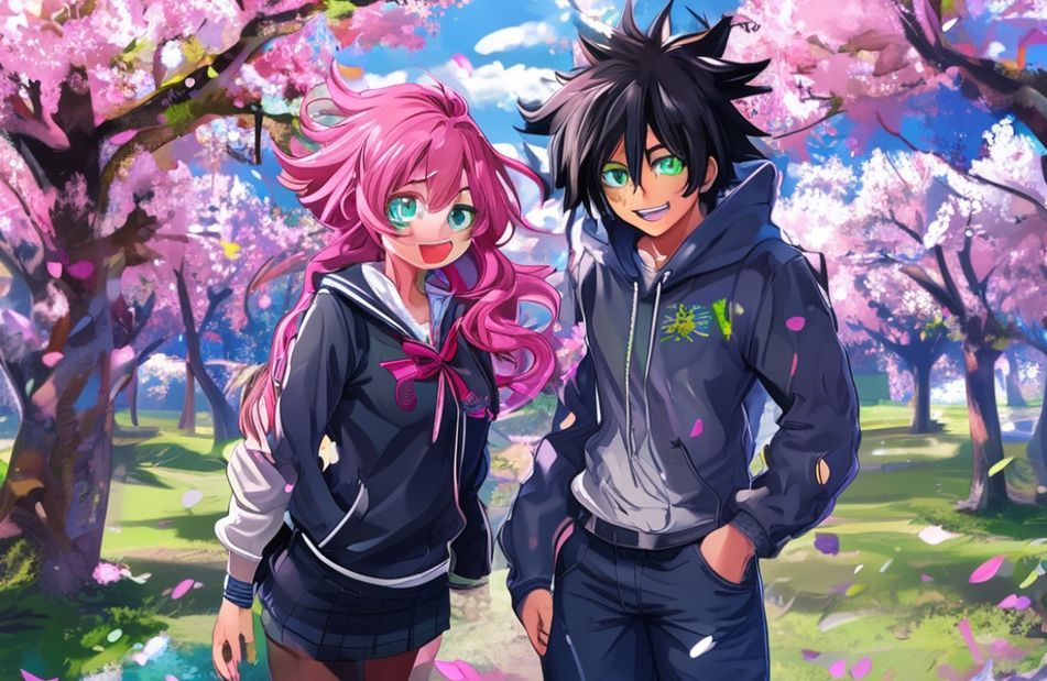 Anime Girl And Boy Wallpaper