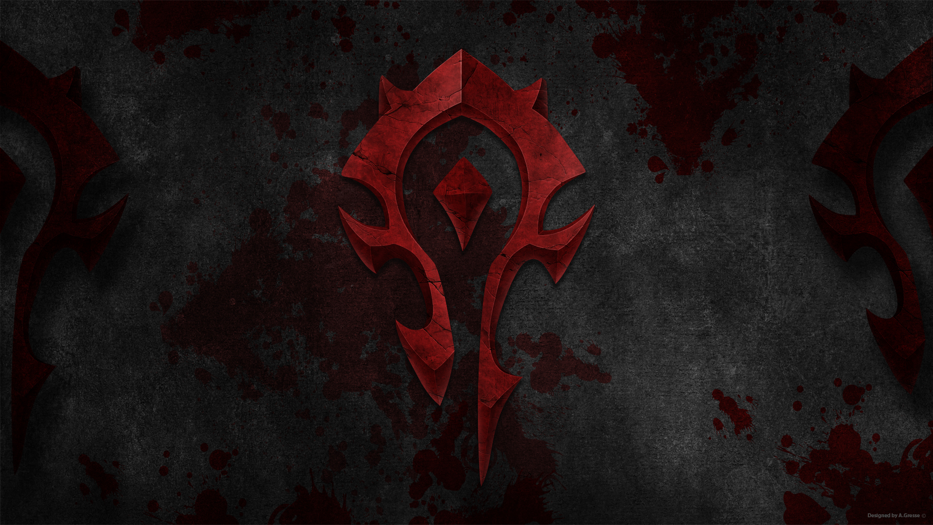 Wow Horde Logo Wallpaper By Gwinnblade Fan Art Games