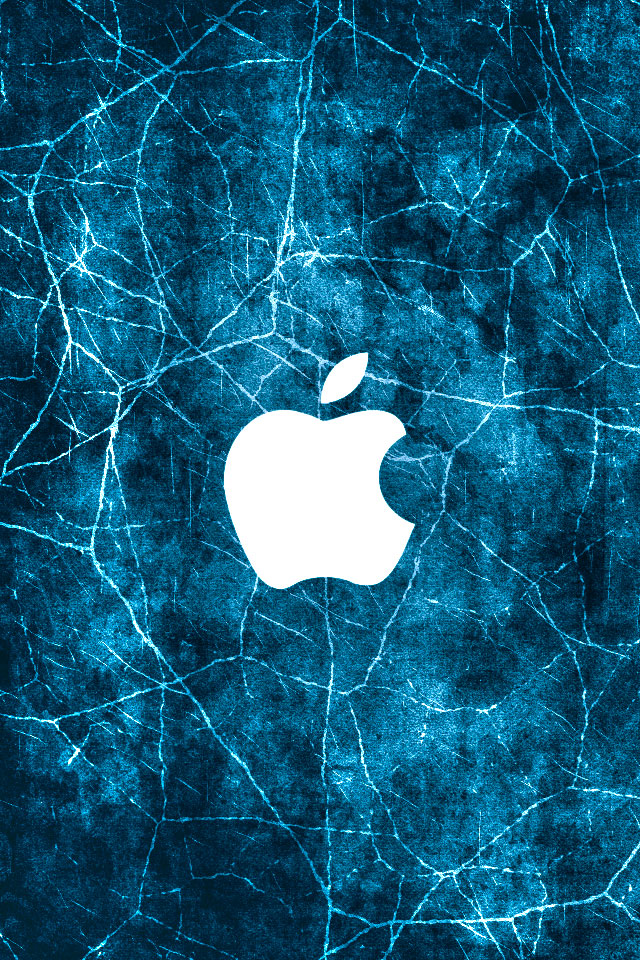 Cracked Grunge Apple iPhone Wallpaper HD