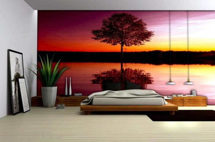 Landscape Photo Mural Wallpaper Living Sitting Room Bedroom Wall Decor